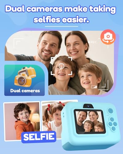 Dylanto Kids Camera Instant Print,1080P Kids Instant Cameras that Print Photos,Christmas Birthday Gifts for Girls Age 3-12,Portable Toy for 3 4 5 6 7 8 9 10 Year Old Girls Boys-Blue - Image 5