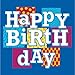 Creative Converting Happy Birthday Blocks Luncheon Napkins