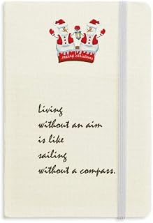 Caderno de boneco de neve grosso People Must Live With An Aim