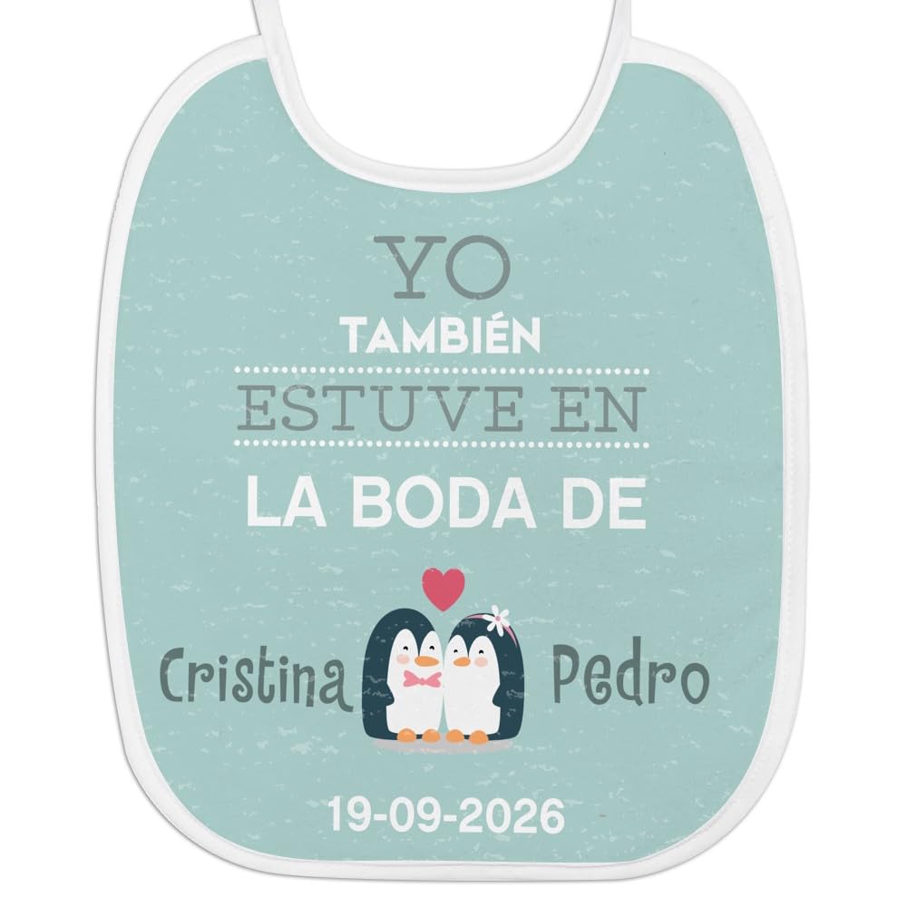 Wanapix | Babero Personalizado Bebe | Regalo Original con Nombre | Babete | Interior Suave | Regalo Original | Varios Tamaños