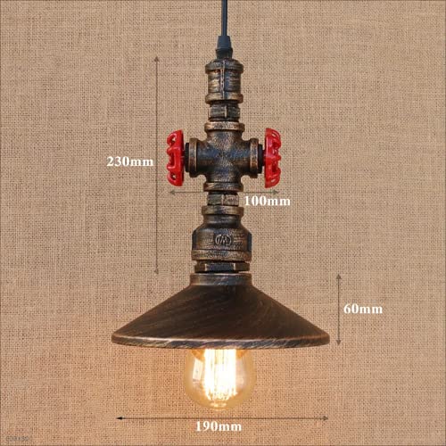 Luz de Pipa de tubería de Agua de Metal Retro de la Industria a la Antigua