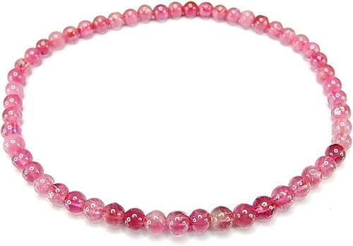 Amazon 石街 高級透明ピンクトルマリン約3 5mm小粒天然石ブレスレット ブレスレット 通販