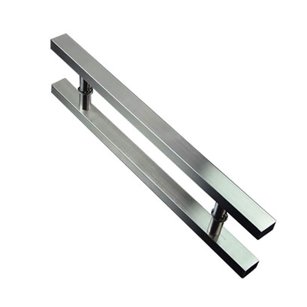 Poignée de porte en verre inox 304 push-pull rigide pour éliminer le jeu des fixations