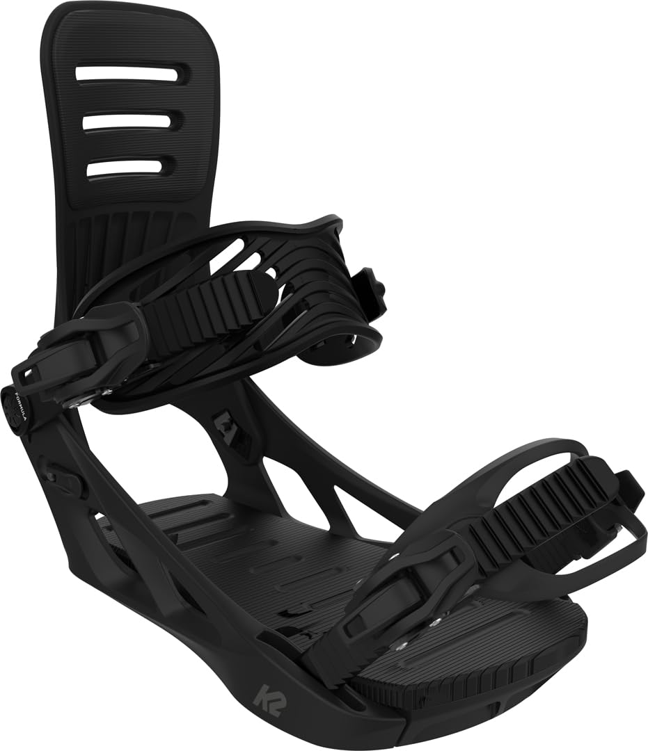 K2 Formula Mens Snowboard Bindings, XL: 11+, Black