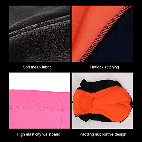 Shorts de ciclismo, Andoer Shorts de ciclismo masculino acolchoados de BTT para bicicleta e de bicic