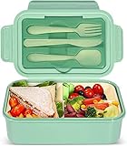 【Material de calidad alimentaria】: la caja bento de almuerzo está hecha de material PP de calidad alimentaria, sin BPA y no tóxico. Saludable para niños y adultos. Es fácil de limpiar, no huele y tiene una durabilidad resistente a las caídas.