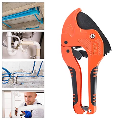 AIRAJ Plastic Pipe Cutter, PVC Cutter Ratchet Type Pipe Cutter,for Cutting Outer Diameter 42 mm PEX, PVC and PPR Plastic Hoses Premium Plastic Pipe Shear, Suitable for Household, Maintenance Workers 6 AIRAJ Plastic Pipe Cutter, PVC Cutter Ratchet Type Pipe Cutter,for Cutting Outer Diameter 42 mm PEX, PVC and PPR Plastic Hoses Premium Plastic Pipe Shear, Suitable for Household, Maintenance Workers - Image 6