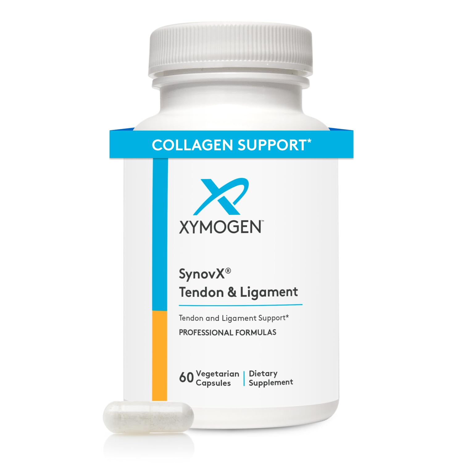 XYMOGEN SynovX Tendon & Ligament - Supports The Body’s Processes of Tendon & Ligament Comfort & Self-Repair - Mucopolysaccharides & Type I Collagen (60 Capsules)
