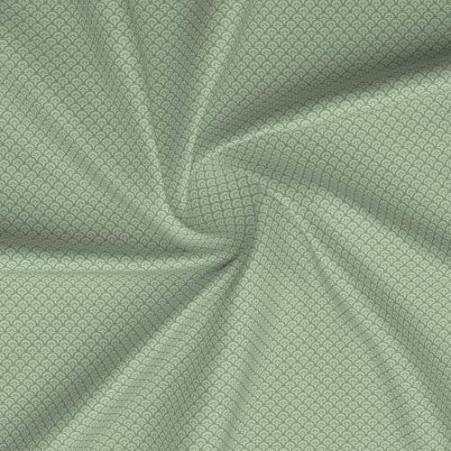 Image of BOUTIQUE LIVING Heritage Walk 100% Egyptian Cotton 200 TC Green Ethnic Print King Bedsheet with 2 Pillow Covers