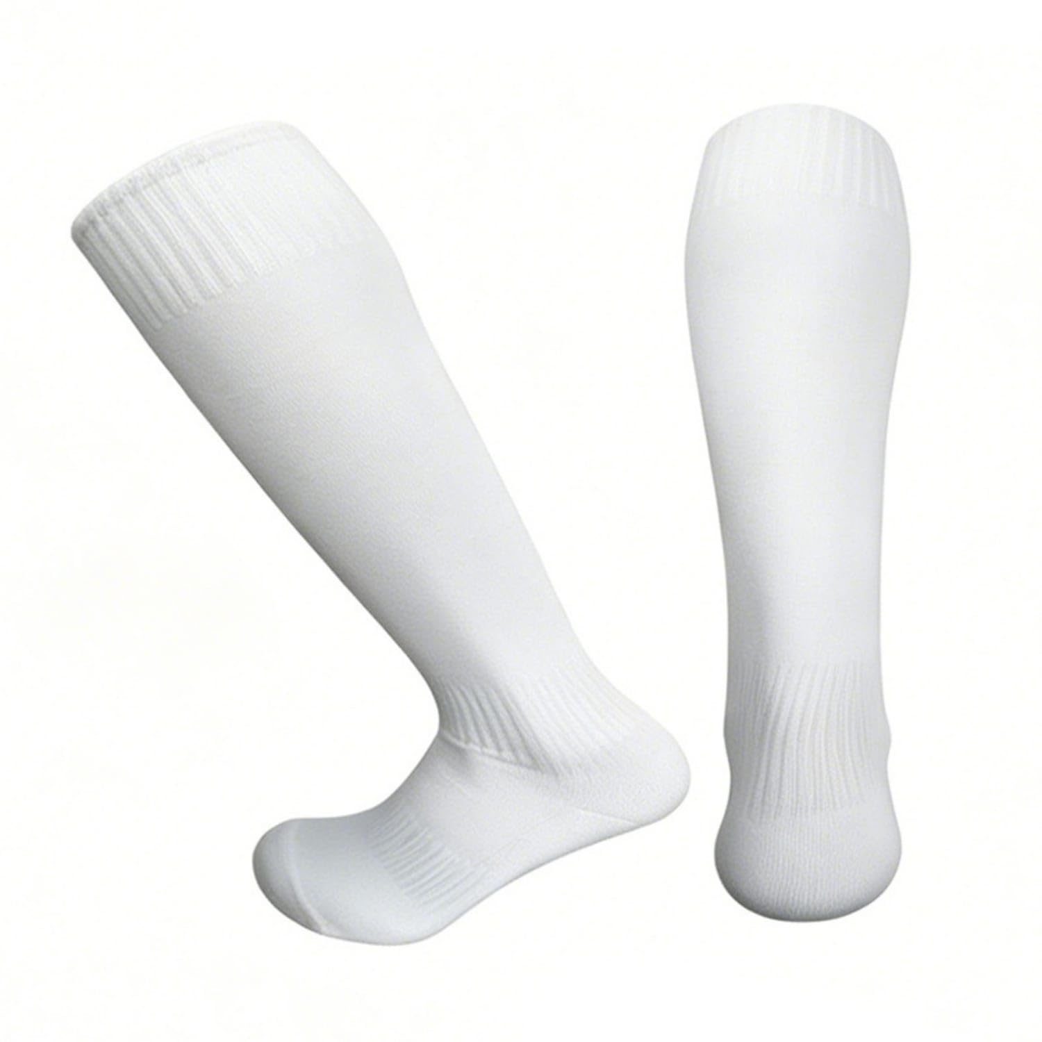 URJIX™ Reinforced Heel Knee-High Socks Lightweight Adult White | Enhanced Durability White Adult-picture-51