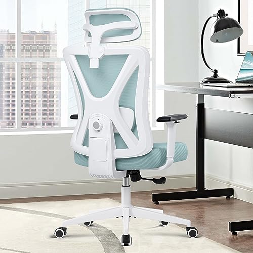 Kerdom Silla De Oficina,Silla Escritorio Ergonomica Con Reposacabezas Ajustable Y Soporte Lumbar, Reposabrazos, Malla Transpirable, Ruedas Giratorias 360 Kerdom Silla De Oficina,Silla Escritorio Ergonomica Con Reposacabezas Ajustable Y Soporte Lumbar, Reposabrazos, Malla Transpirable, Ruedas Giratorias 360