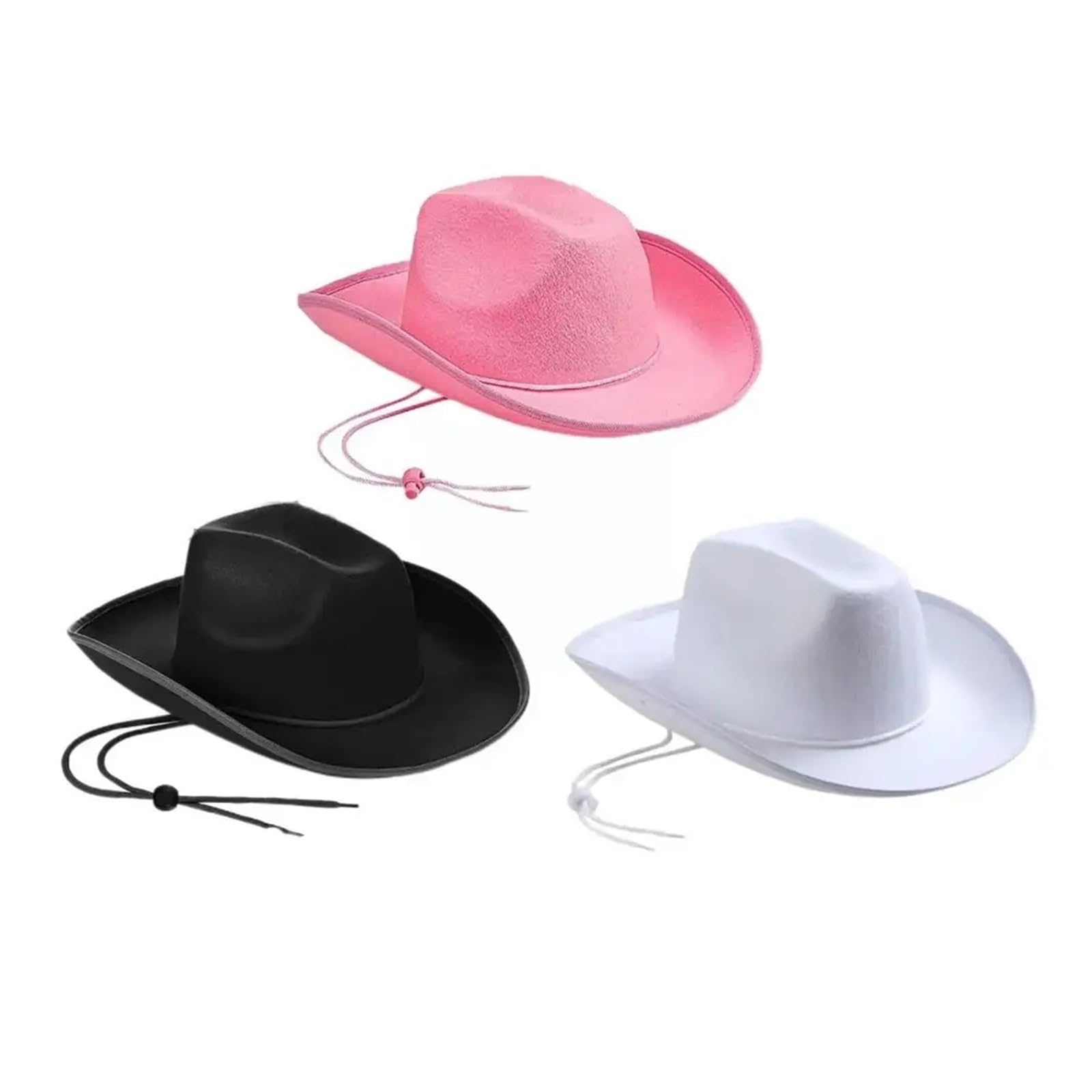 Sombrero de vaquero de fieltro, sombrero de princesa, sombrero de vaquera for actuaciones, accesorio for disfraz de despedida de soltera o fiesta de cumpleaños. Para Adulto Carnaval Halloween Y Cospla