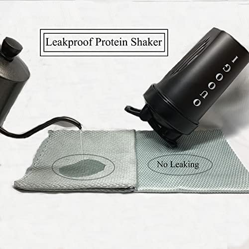 IGOOUO Small Protein Shaker Bottle 400ml, 400ml Shaker Bottle,Leakproof Shaker for Protein Shakes with Ergonomics Design