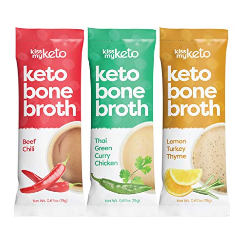 Kiss My Keto Bone Broth Powder Travel Packets — Collagen Protein (9g) +
