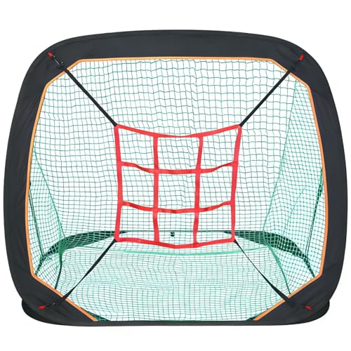 RAKUGEN �싅�l�b�g �h���l�b�g 1.5x1.5x1.2m ��^ �s�b�`���O �o�b�e�B���O���K ��U�h�~ �������K �܂肽���ݎ� �g���[�j���O�p �ȒP�ݒu �y�� �R���p�N�g���[ ���[�ܕt�� � �d�� ���p ���� ���� ���O