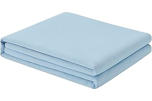 Tranquil Slumber Twin Sheets: Light Blue Serenity for Your Bed
