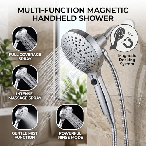 Pommeau de douche à main avec mode pause pour économiser l'eau sous la douche - 3