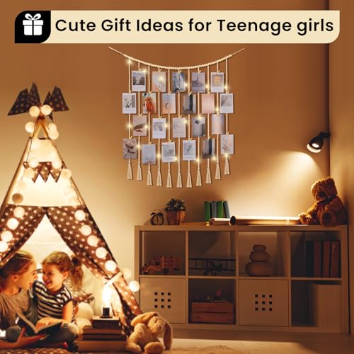 Decoración de pared bohemia para iluminar dormitorios juveniles 7