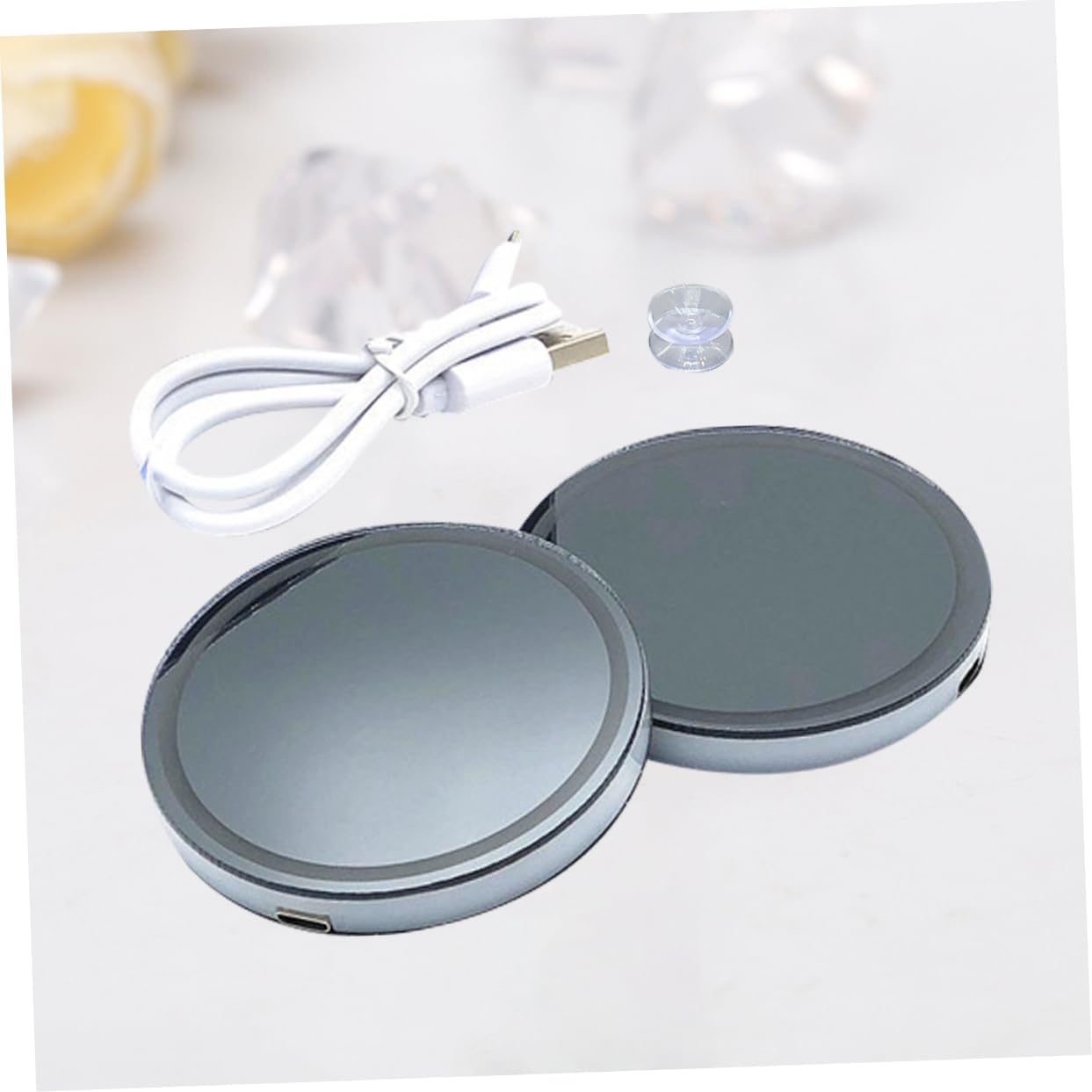 Zerodeko 4pcs Colorful Led Light USB Charging Cup Mat Mug Pad for Cafe - Activated Atmosphere Decoration
