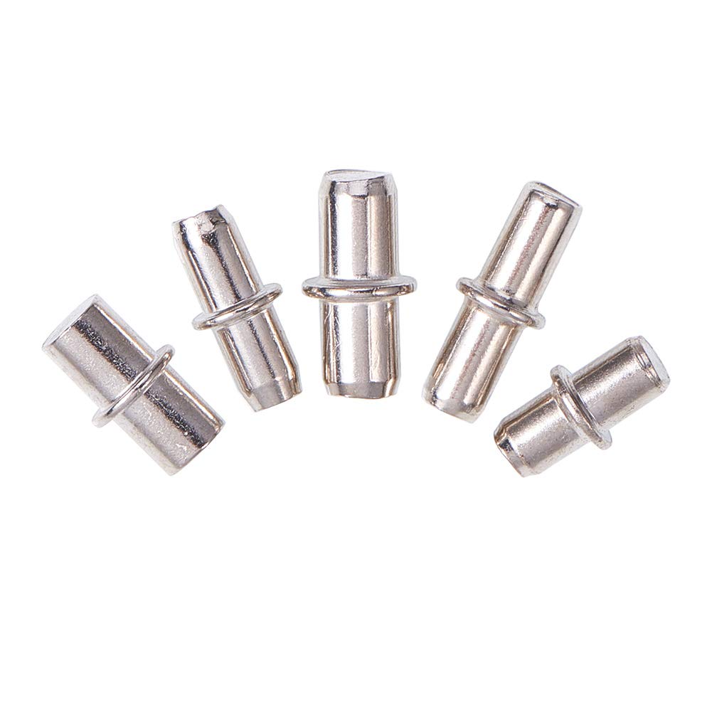 INCREWAY Shelf Support, 5 Sizes 200 Pcs 5mm/6mm Shelf Pegs Metal Bracket I Shape Shelf Pins Divided Pin for Furniture Cabinet-image-32