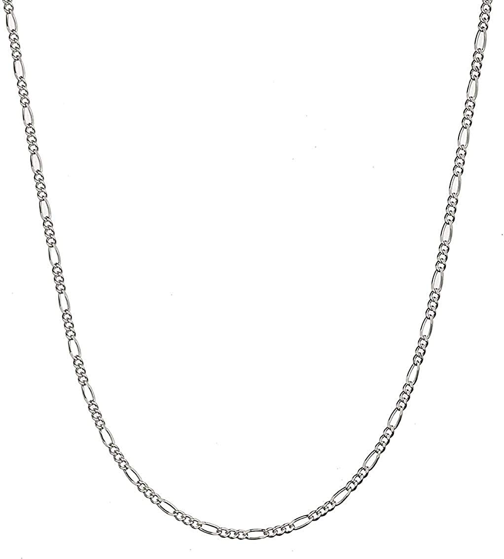 SavlanoSavlano 925 Sterling Silver 2mm Italian Solid Figaro Link Chain Necklace Comes With a Gift Box for Men & Women - Made in Italy