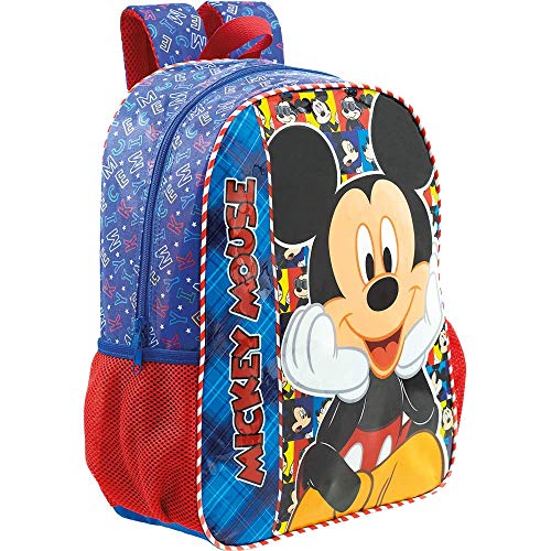 Mochila 14 Mickey Selfie 8953 - Artigo Escolar Mickey Mouse, Azul