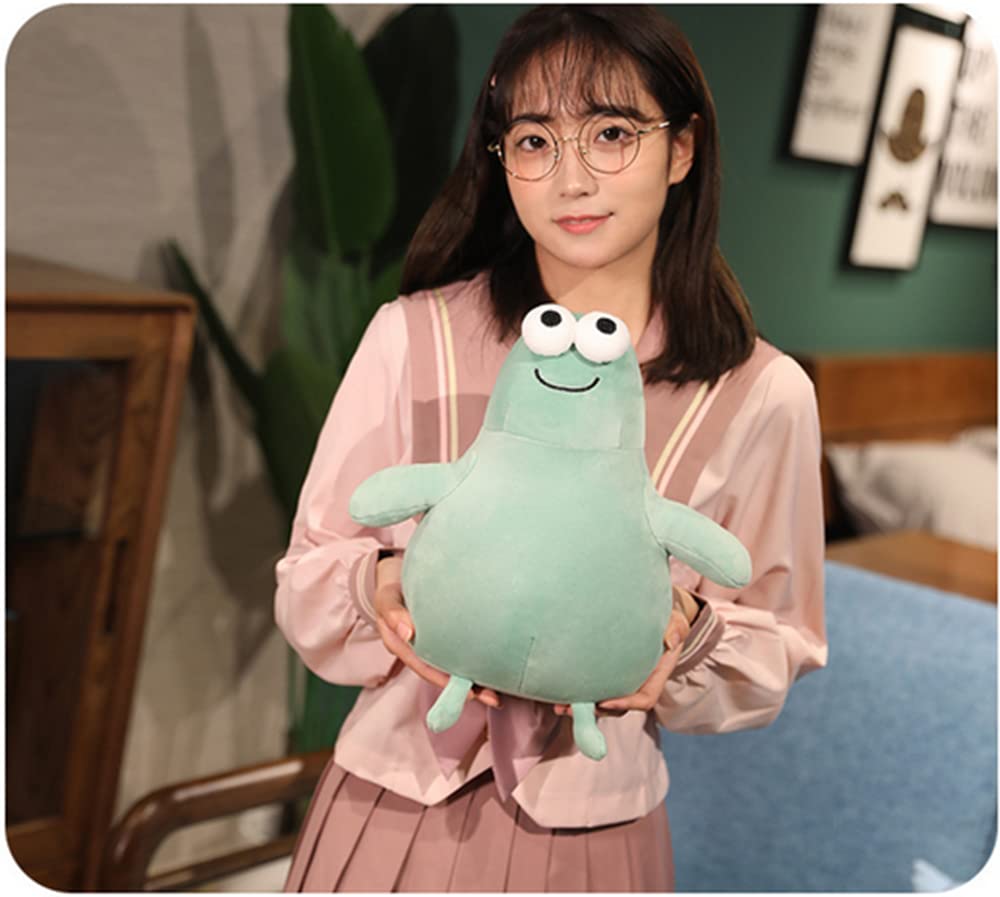 JOSON Cute Soft Frog Plush Toy, Cute Cartoon Big Eyes Frog Stuffed Animal, Suitable for Boys and Girls, Clear, 11 Inches - Image 2