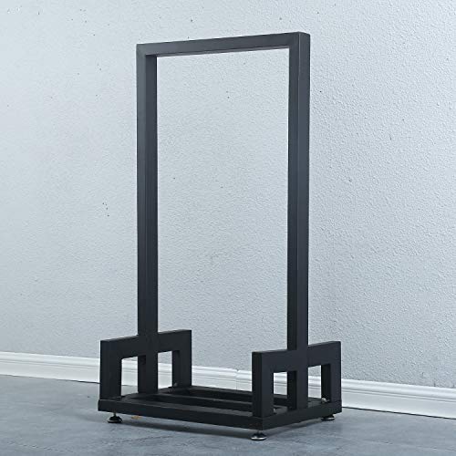 Weven Industrial Heavy Duty Firewood Log Rack for Home Fire Place Decoration,Indoor Outdoor Wrought Rustic Iron Firewood Holders,Lumber Storage Stacking
