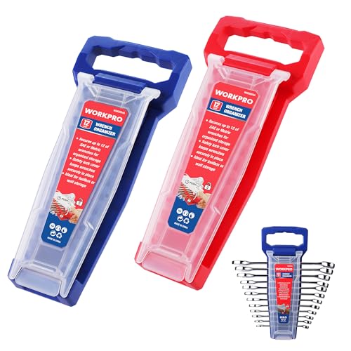 WORKPRO 24-Slot Wrench Organizer (2-Piece) Metric & SAE