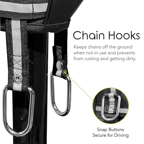 Image of Clever Cover by Trailersphere Custom Electric Jack Cover for Trailer, RV, Camper, Chains Holder, Plug Protector, Sun and Waterproof (Electric Position Jack Cover)