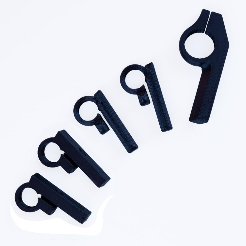 Tower Joint Kit in Black. 3D PETG Material for Superior Sturdiness and Resilience. Suits Cyborg ll, Cyborg ll Compact, Cyborg and Cyborg-Compact and Keyzen Models Used in The Left Hand.