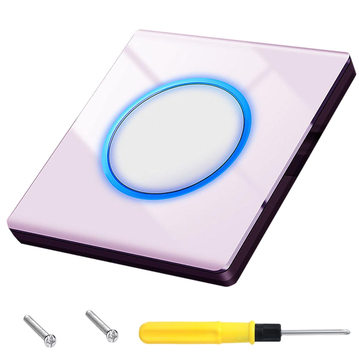 Acmerota 1 Gang 2 Way Wall Light Switch - Single ON/OFF Switch for LED ...