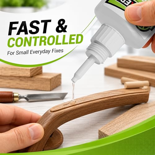 Image of Medium Super Glue Kit, 56.8 Gram (2oz) CA Glue with Anti-Clog Cap & Microtips for Woodworking, 3D Printing, Aquarium, Crafts, Plastic - Instant Cyanoacrylate Adhesive Repair Shoe, Ceramic, Glass