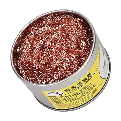 2Pcs Copper Tip Cleaner, Solder Tip Cleaner, Soldering Iron Tip Cleaner Ball Wire Type Tip Cleaner Cleaning Soldering Tips Iron Cleaner, Ball Tip Cleaner (Cleaning ball 2pcs pack)