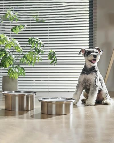 WEINIDASI Hundenapf Auslaufsicher aus Edelstahl Alternative Filter(4PCS)