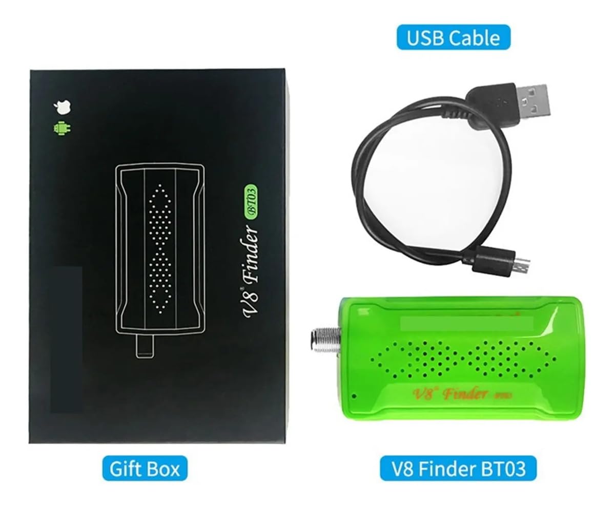 Recherche de Signal Satellite numérique, V8 Finder BT03 Digital Satellite Finder DVB-S/S2 1080P Mieux Que Ws-6933 6906 6916 Récepteur de signaux