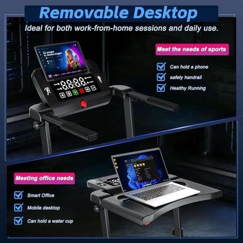 Motorized Folding Treadmill with Incline