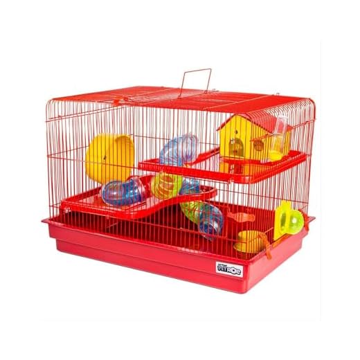 JEL PLAST GAIOLA PARA HAMSTER BIG SPACE 2 ANDARES - VERMELHA, GRANDE