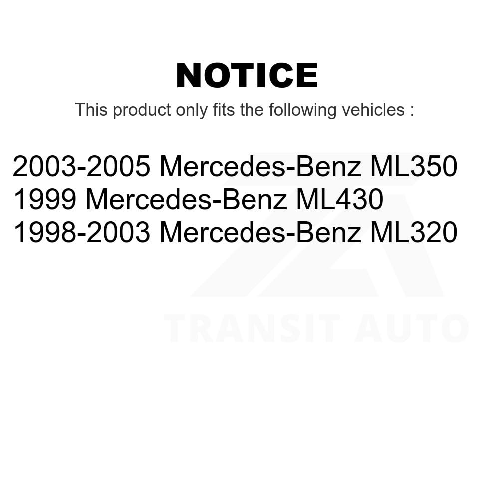 Front Disc Brake Rotors And Semi-Metallic Pads Kit For Mercedes-Benz ML320 ML350 ML430 K8F-100312