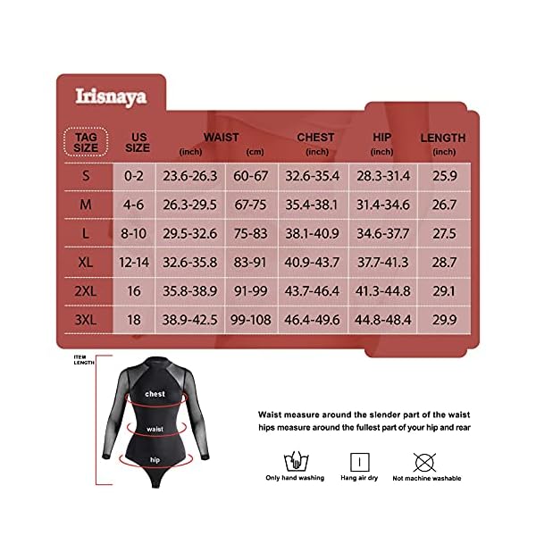 Irisnaya-Shapewear-Bodysuit-Women-Long-Sleeve-Classy-Top-Basic-T-Shirt-Leotard-Waist-Trainer-Body-Shaper-Turtleneck-Bodycon Irisnaya Shapewear Bodysuit Women Long Sleeve Classy Top Basic T-Shirt Leotard Waist Trainer Body Shaper Turtleneck Bodycon (Large, Black)