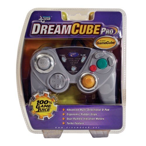 Wii Dreamcube Pro Wired Controller With Rumble - Purple