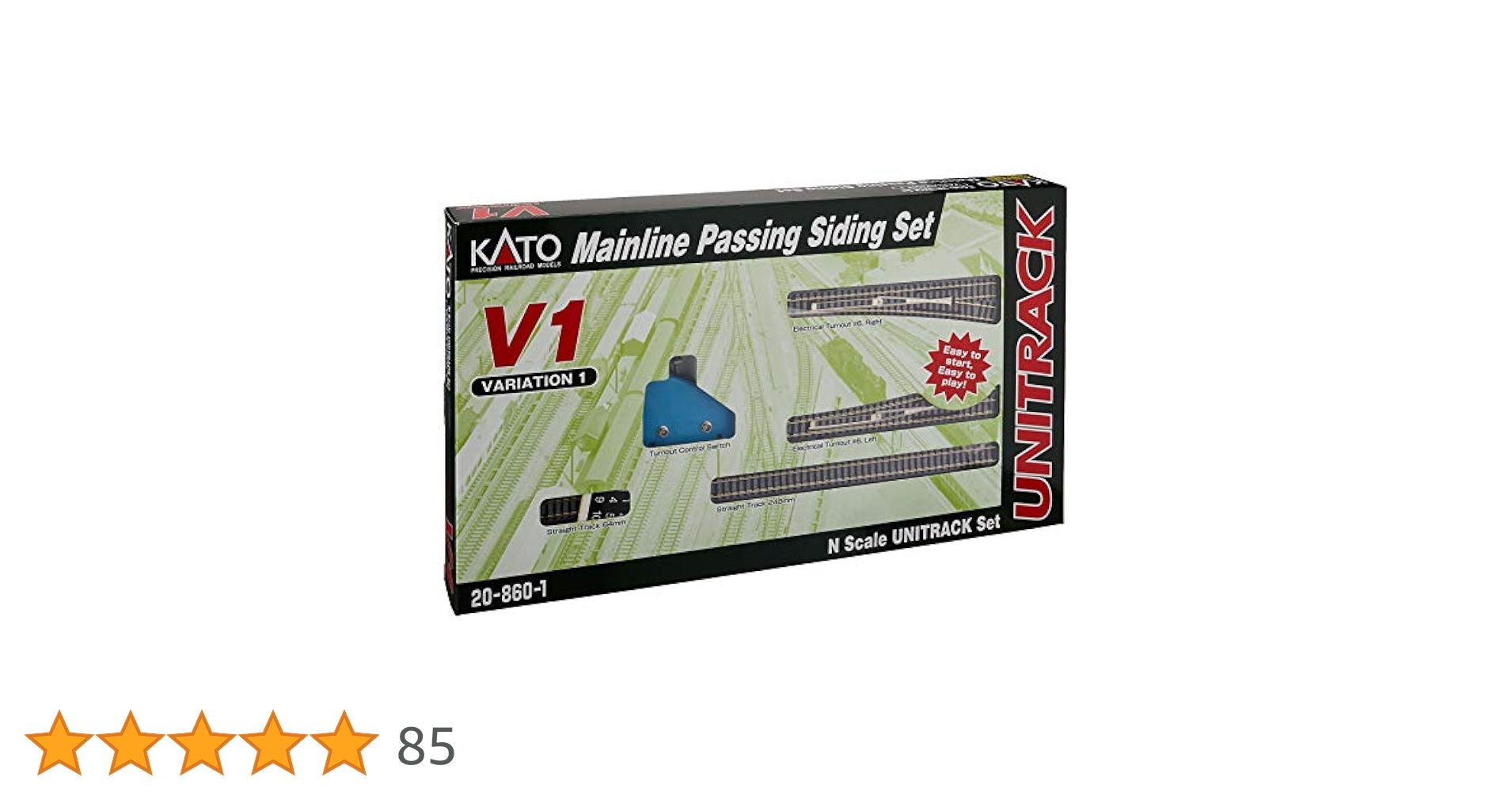 KATO Nゲージ ユニトラック ポイントセット V3 Amazon | KATO Nゲージ V3 車庫用引込線電動ポイントセット 鉄道