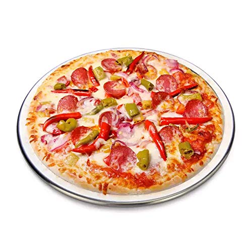 Image of 6 inches Aluminium Pizza Screen, Durable Seamless Round Pizza Screen for Home Kitchen Hotel Indoor Outdoor Cooking, Color Silver (Pack of 6 Pcs)
