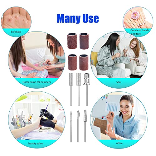 GZLFH, punte per fresa per unghie, 6 pezzi e