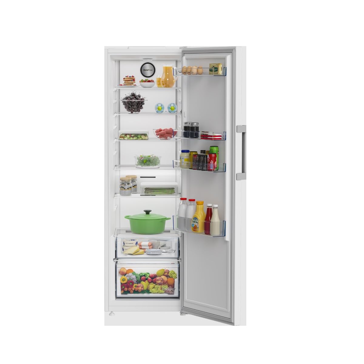 BEKO Frigorífico Cooler B1RMLNE444W Clase E 186mX59.7cm Libre instalación Blanco, Small