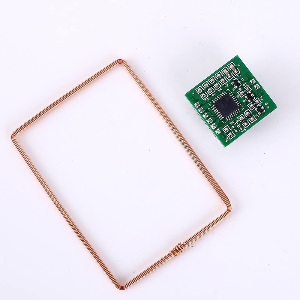 DONGKER Módulo de lector RFID 134.2KHZ sin contacto con antena ISO 11784/85