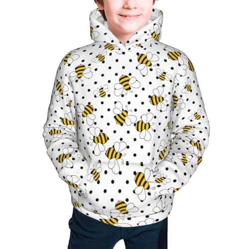 Small Wasp Kid Hoodies Boys Sweatshirts Girls Pullover with Pocket3