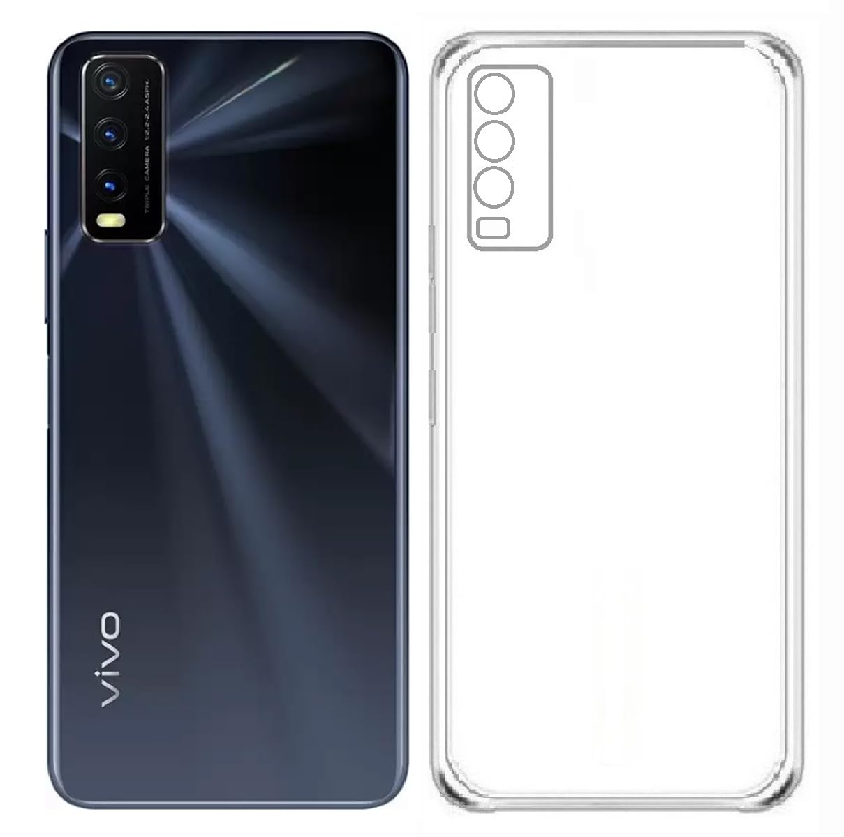 Carrywrap Silicone Back Cover Case For Vivo Y20/ Vivo Y20I/ Vivo Y12S/ Vivo Y20G/ Vivo Y20A,Clear (B0CTMJ92KR) Amazon Price History, Amazon Price Tracker