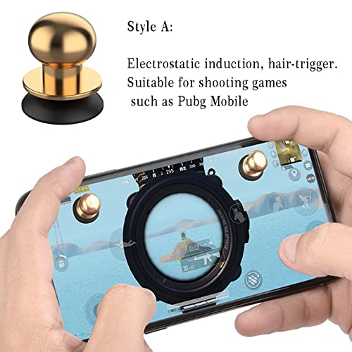 Kadagg Handy-Spiel-Assistent-Taste Saugnapf Telefon Spiel Artefakt Spiel Joystick Finger Taste Metall