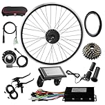 48V 27.5'' 500W Rear wheel Electric Bikes Conversion Kit Hub Motor, Electric Bicycle Motor,E-bike Cycling Hub with Controller, Bike Bicycle Conversion Tool Kit 7-speed Cassette,SW900 Screen